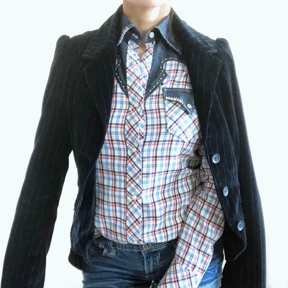 Joie Black Velvet Blazer Size S